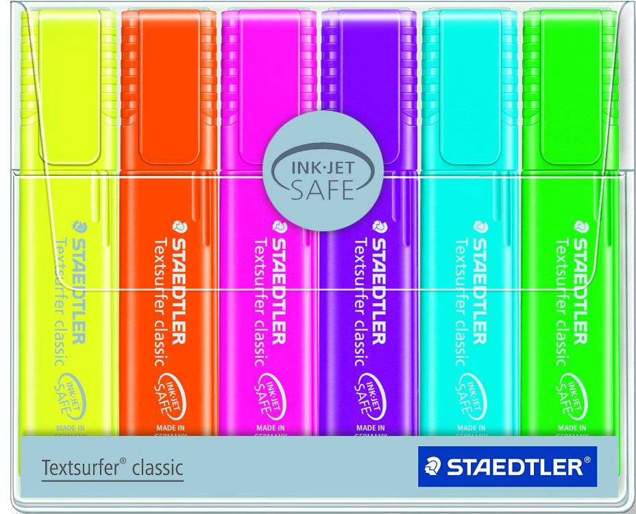 Textsurfer&reg; classic 364 P WP6, 6 stk. regnbue